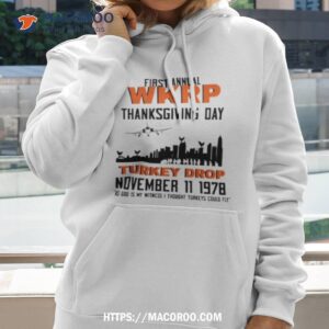 Thanksgiving Turkey Drop First Annual Wkrp Vintage Hoodie 2