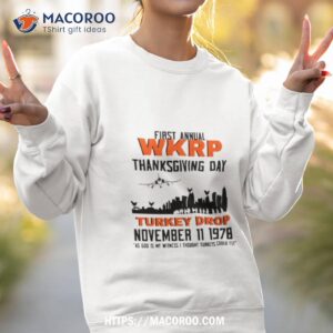 Thanksgiving Turkey Drop First Annual Wkrp Vintage Sweatshirt 2
