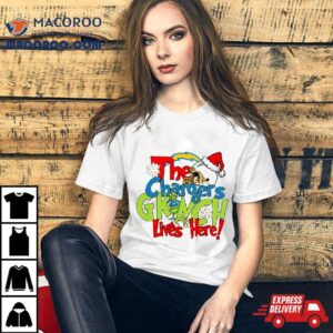 The Chargers Grinch Lives Here Christmas Tshirt