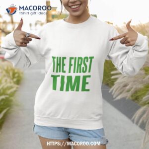 The First Time Logo Block T Shirt 2 The First Time Logo Block Sweatshirt 1