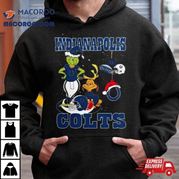 The Grinch And Dog Indianapolis Colts Christmas 2023 Shirt