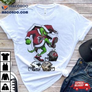 The Grinch Atlanta Falcons Stomp On Nfl Teams Christmas Logo Tshirt