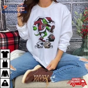 The Grinch Atlanta Falcons Stomp On Nfl Teams Christmas Logo Tshirt