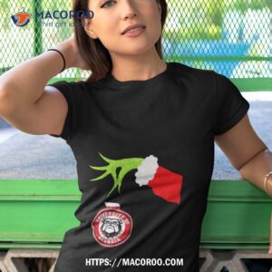 The Grinch Hand Hold University Of Georgia Christmas Tshirt 1