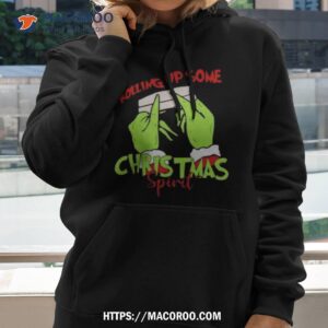The Grinch Hand Rolling Up Some Christmas Spirit Christmas 2023 Shirt