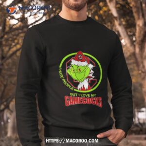 The Grinch I Hate People But I Love My South Carolina Gamecocks Football Logo Sweatshirt