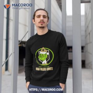 the grinch i hate people but i love my vegas golden knights christmas t shirt sweatshirt 1