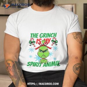 The Grinch Is My Spirit Animal Merry Christmas Shirt