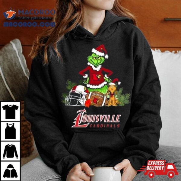 The Grinch Louisville Cardinals Football Christmas 2023 T Shirt