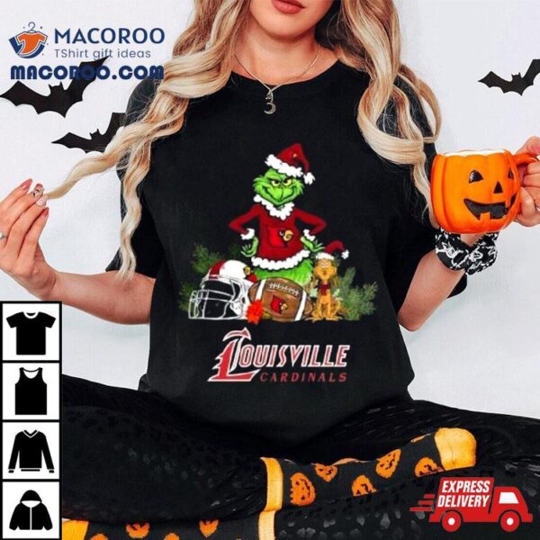 The Grinch Louisville Cardinals Football Christmas 2023 T Shirt