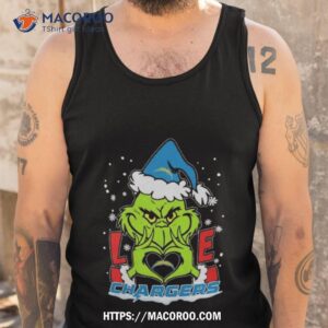 The Grinch Love Heart Los Angeles Chargers Football Christmas 2023 Tank Top