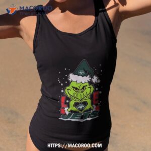 The Grinch Love Heart New York Jets Football Christmas 2023 Shirt