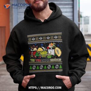 The Grinch New Orleans Saints Nfl Tis The Damn Season Ugly Christmas T Shirt
