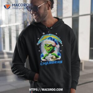 The Grinch Santa Love Los Angeles Chargers Christmas Shirt