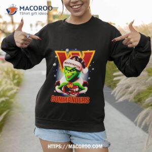 The Grinch Santa Love Washington Commanders Christmas Sweatshirt 1