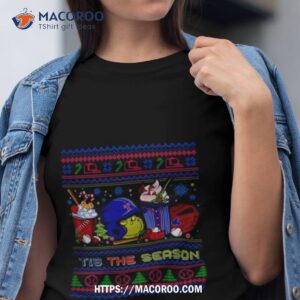The Grinch Texas Rangers Tis The Damn Season Ugly Christmas T Shirt