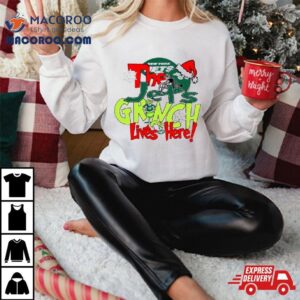 The Jets Grinch Lives Here Christmas Tshirt