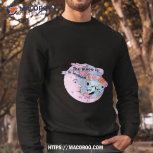 The Moon Is A Lesbian Skeleton Flower Sweatshirt