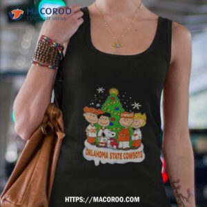 The Peanuts Characters Oklahoma State Cowboys Merry Christmas Tank Top 4
