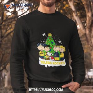 The Peanuts Characters Toledo Rockets Merry Christmas Sweatshirt