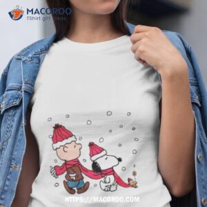 The Peanuts Snoopy Charlie Woodstock Christmas Vibe Tshirt