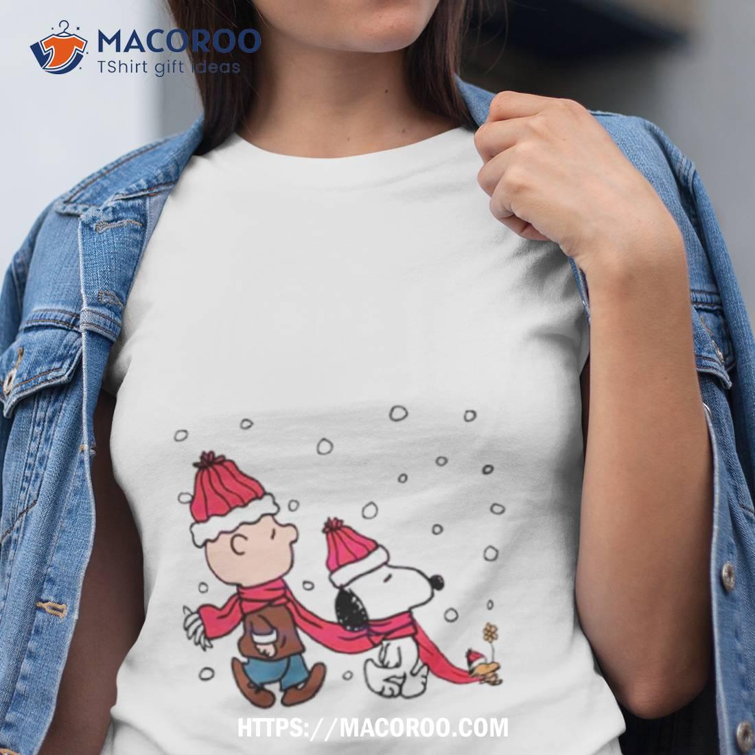 The Peanuts Snoopy Charlie Woodstock Christmas Vibe Shirt The Peanuts Snoopy Charlie Woodstock Christmas Vibe Shirt