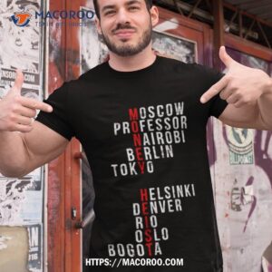 The Red Title La Casa De Papel Money Heis Tshirt 1