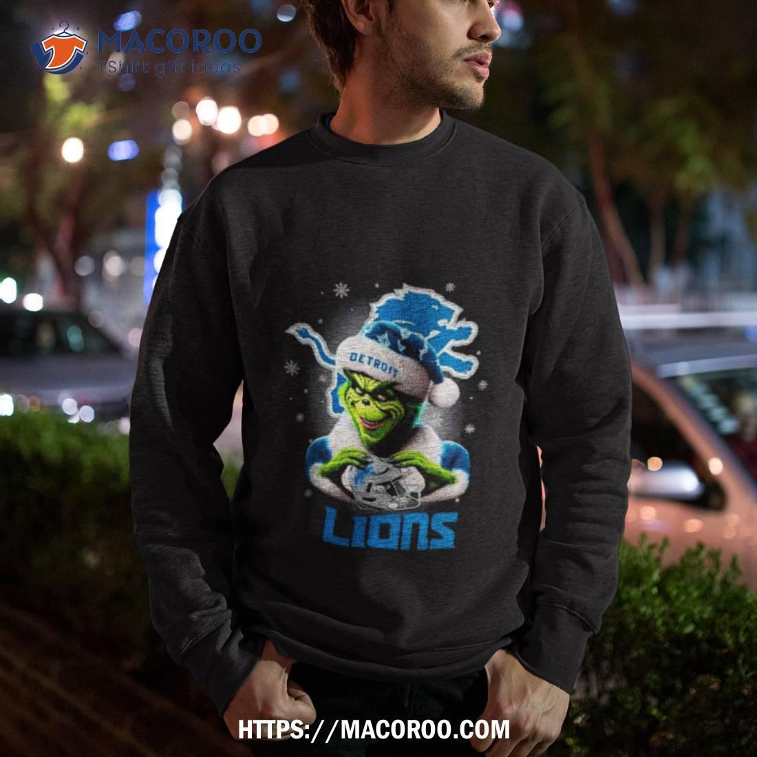 The Santa Grinch Love Detroit Lions Merry Christmas T Shirt The Santa Grinch Love Detroit Lions Merry Christmas T Shirt