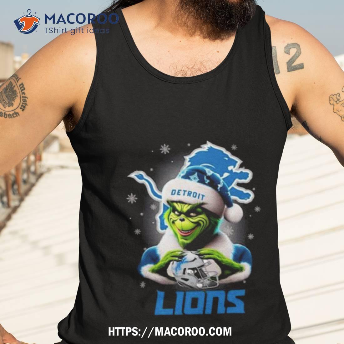 The Santa Grinch Love Detroit Lions Merry Christmas T Shirt The Santa Grinch Love Detroit Lions Merry Christmas T Shirt