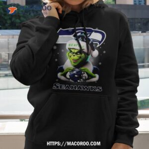 The Santa Grinch Love Seattle Seahawks Merry Christmas T Shirt