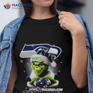 The Santa Grinch Love Seattle Seahawks Merry Christmas T Shirt