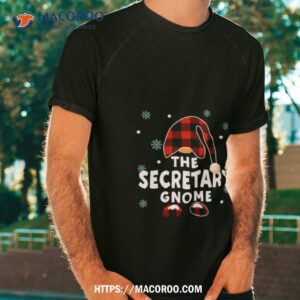 The Secretary Gnome Funny Matching Pajama Group Christmas Tshirt