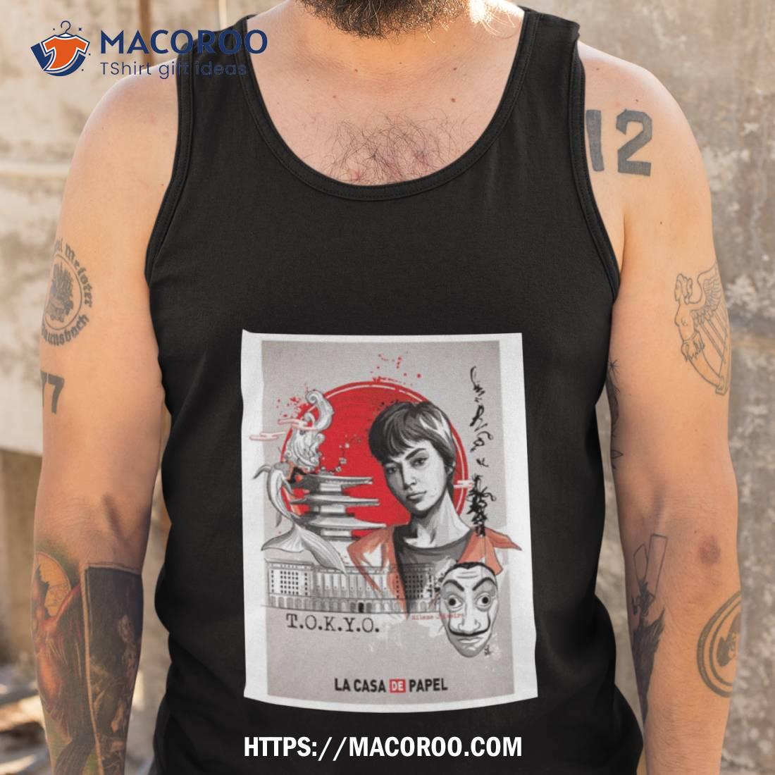 The Tokyo De Papel Vintage Money Heist Japanese Style Shirt The Tokyo De Papel Vintage Money Heist Japanese Style Shirt