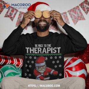 therapist santa is watching psychologist ugly christmas sweatshirt sweatshirt 3