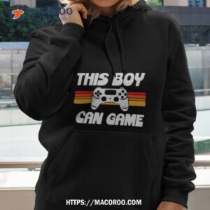 This Boy Can Game Funny 80s Retro Video Gaming Controller Shirt