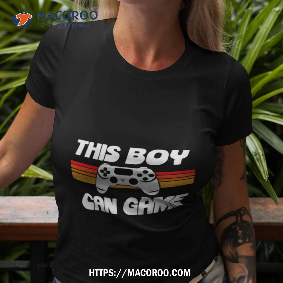 This Boy Can Game Funny 80s Retro Video Gaming Controller Shirt This Boy Can Game Funny 80s Retro Video Gaming Controller Shirt