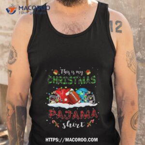This Is My Christmas Pajama Christmas Football 2023 Tank Top