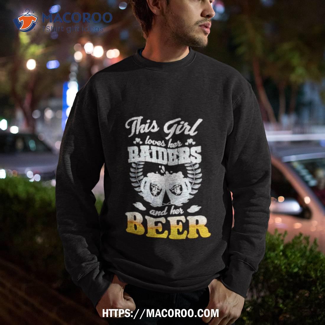This Love Girl Lover Her Las Vegas Raiders And Her Beer Shirt This Love Girl Lover Her Las Vegas Raiders And Her Beer Shirt
