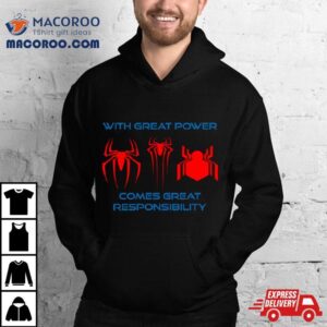Three Spider Man Marvel With Great Power Comes Great Responsibility Shirt