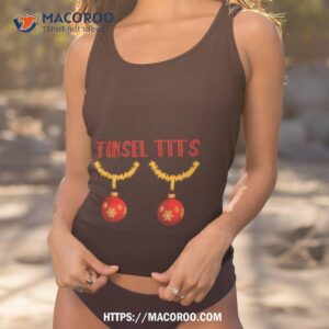 Tinsel Tits Funny Christmas Xmas Funny Boobs Xmas Tank Top 1
