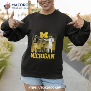 Tom Brady And Jj Mccarthy Legends Michigan Wolverines Football Signatures Sweatshirt