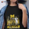 Tom Brady And Jj Mccarthy Legends Michigan Wolverines Football Signatures T Shirt