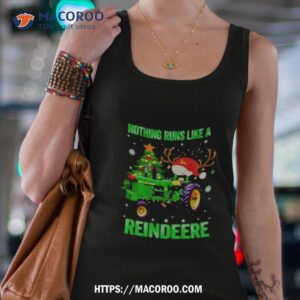Tractor Nothing Runs Like A Reindeere Christmas Tank Top 4