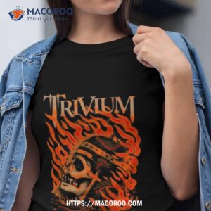 Trivium Flaming Skull T Shirt