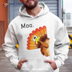 Turkey Moo Funny Thanksgiving Shirt
