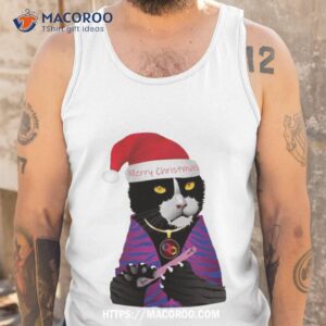 Tuxedo Cat The Carefree 204 Christmas Tank Top