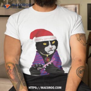 Tuxedo Cat The Carefree 204 Christmas Shirt