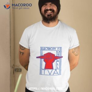 Tva Electricity For All Art Deco New Deal Logo Tshirt 2