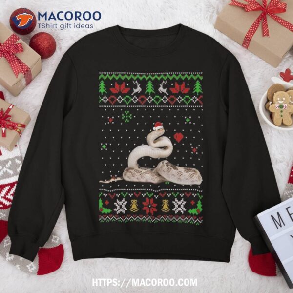 Ugly Christmas Pajama Sweater Snake Animals Lover Sweatshirt