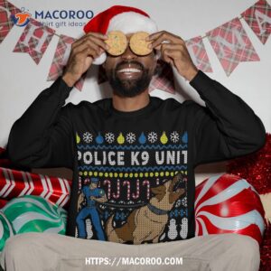 ugly christmas sweatshirt police k9 unit sweatshirt 3